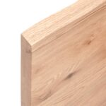 vidaXL Kúpeľňová doska bledohnedá 100x60x(2-4) cm ošetrený masív – Obrázok 4