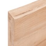 vidaXL Kúpeľňová doska bledohnedá 120x60x(2-6) cm ošetrený masív – Obrázok 5