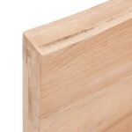 vidaXL Kúpeľňová doska bledohnedá 140x60x(2-6) cm ošetrený masív – Obrázok 5