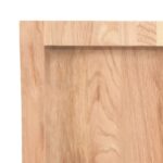 vidaXL Kúpeľňová doska bledohnedá 140x60x(2-6) cm ošetrený masív – Obrázok 9