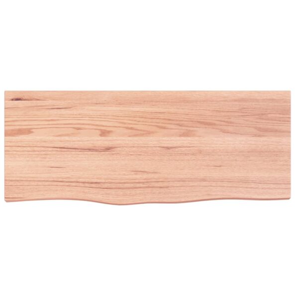 vidaXL Stolová doska bledohnedá 100x40x2 cm ošetrený dubový masív – Obrázok 3