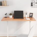 vidaXL Stolová doska bledohnedá 100x40x2 cm ošetrený dubový masív