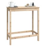vidaXL Barový stolík 100x50x110 cm borovicový masív – Obrázok 4