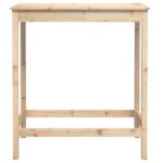 vidaXL Barový stolík 100x50x110 cm borovicový masív – Obrázok 5