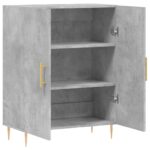 vidaXL Komoda betónovo sivá 69,5x34x90 cm kompozitné drevo – Obrázok 6
