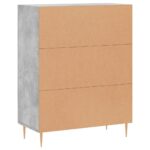 vidaXL Komoda betónovo sivá 69,5x34x90 cm kompozitné drevo – Obrázok 8