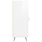 vidaXL Komoda lesklá biela 34,5x34x90 cm spracované drevo – Obrázok 7