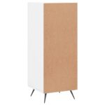 vidaXL Komoda lesklá biela 34,5x34x90 cm spracované drevo – Obrázok 8