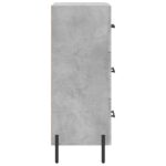 vidaXL Komoda betónovo sivá 34,5x34x90 cm spracované drevo – Obrázok 7