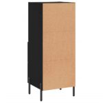 vidaXL Komoda čierna 34,5x34x90 cm spracované drevo – Obrázok 8