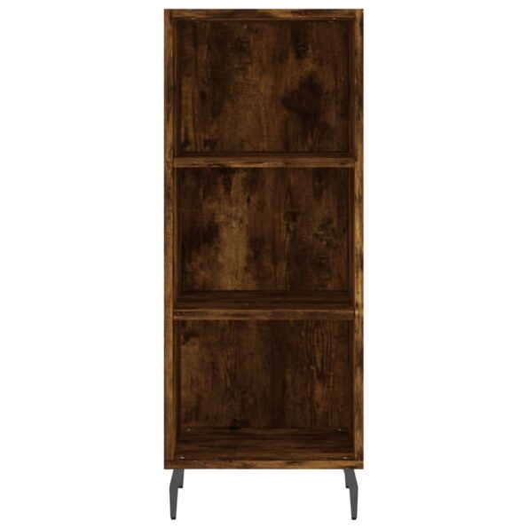 vidaXL Komoda dymový dub 34,5x32,5x90 cm kompozitné drevo – Obrázok 4