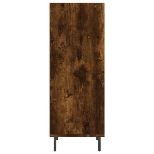 vidaXL Komoda dymový dub 34,5x32,5x90 cm kompozitné drevo – Obrázok 5