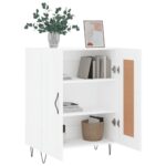 vidaXL Komoda biela 69,5x34x90 cm kompozitné drevo – Obrázok 4