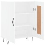 vidaXL Komoda biela 69,5x34x90 cm kompozitné drevo – Obrázok 6