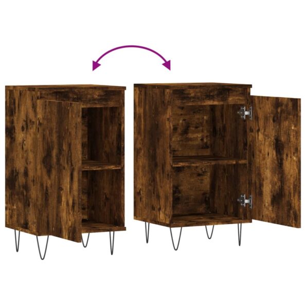vidaXL Komody 2 ks dymový dub 40x35x70 cm kompozitné drevo – Obrázok 10