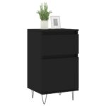 vidaXL Komody 2 ks čierne 40x35x70 cm kompozitné drevo – Obrázok 3
