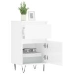 vidaXL Komody 2 ks lesklé biele 40x35x70 cm kompozitné drevo – Obrázok 4