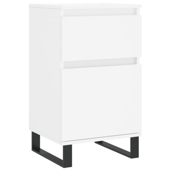 vidaXL Komoda biela 40x35x70 cm kompozitné drevo – Obrázok 2