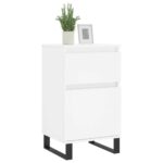 vidaXL Komoda biela 40x35x70 cm kompozitné drevo – Obrázok 3