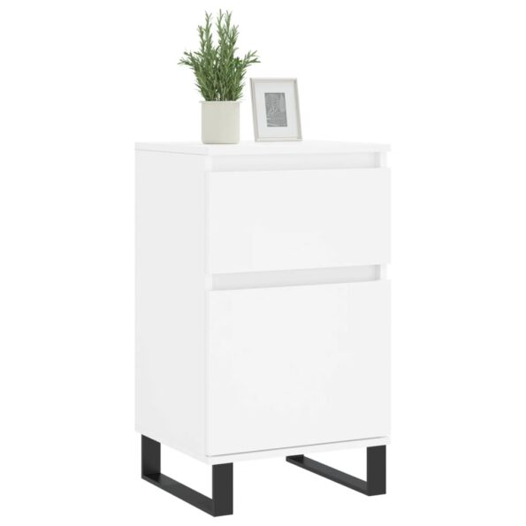vidaXL Komoda biela 40x35x70 cm kompozitné drevo – Obrázok 3