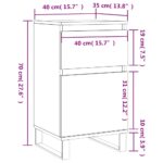 vidaXL Komoda biela 40x35x70 cm kompozitné drevo – Obrázok 12