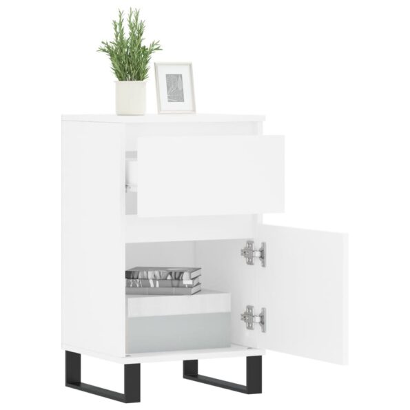vidaXL Komoda biela 40x35x70 cm kompozitné drevo – Obrázok 4