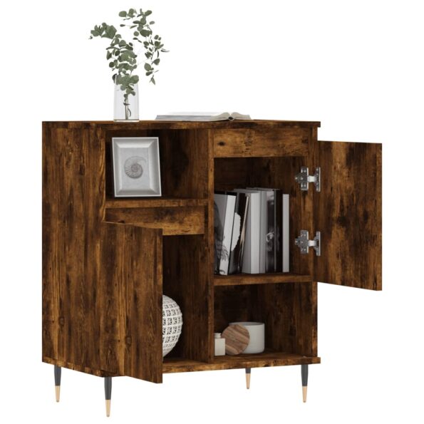 vidaXL Komoda dymový dub 60x35x70 cm spracované drevo – Obrázok 4
