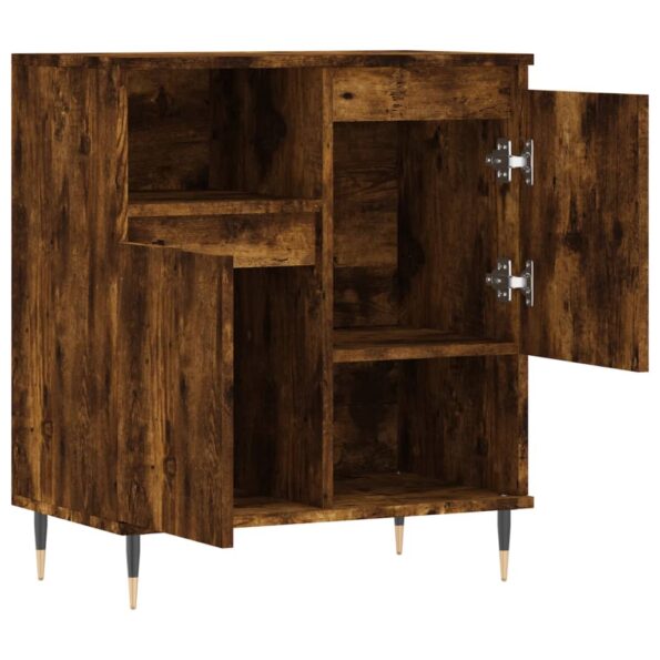 vidaXL Komoda dymový dub 60x35x70 cm spracované drevo – Obrázok 6