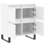 vidaXL Komoda biela 60x35x70 cm spracované drevo – Obrázok 6