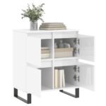 vidaXL Komoda vysoký lesk biela 60x35x70 cm spracované drevo – Obrázok 4