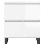 vidaXL Komoda vysoký lesk biela 60x35x70 cm spracované drevo – Obrázok 5