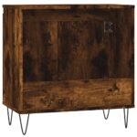 vidaXL Kúpeľňová skrinka dymový dub 58x33x60 cm kompozitné drevo – Obrázok 7