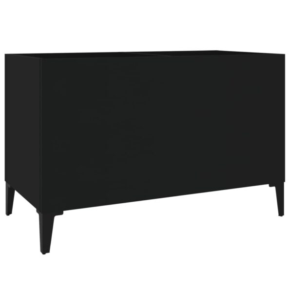 vidaXL Skrinka na platne čierna 74,5x38x48 cm kompozitné drevo – Obrázok 2