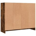 vidaXL Komoda dymový dub 91x28x75 cm kompozitné drevo – Obrázok 8