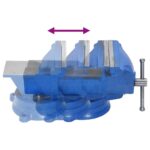 vidaXL Stolný zverák 150 mm liatinový – Obrázok 5