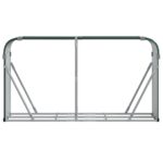 vidaXL Držiak na polená zelený 180x45x100 cm pozinkovaná oceľ – Obrázok 4