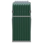 vidaXL Držiak na polená zelený 180x45x100 cm pozinkovaná oceľ – Obrázok 5