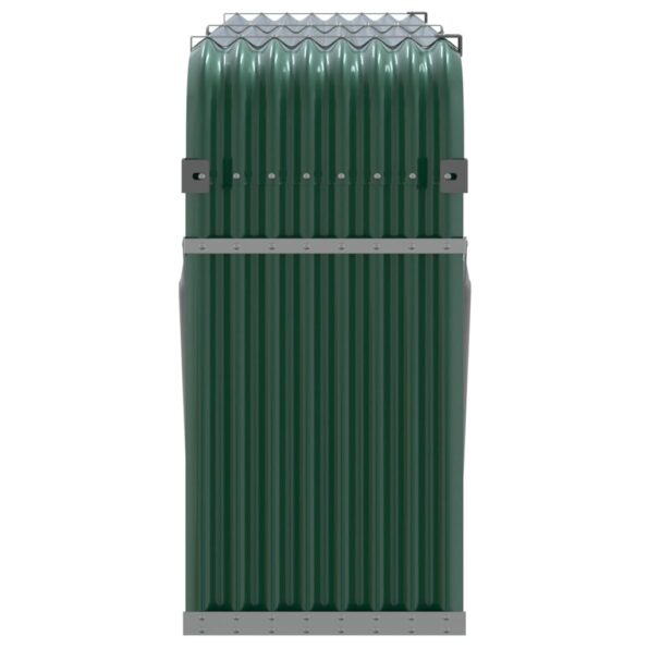 vidaXL Držiak na polená zelený 180x45x100 cm pozinkovaná oceľ – Obrázok 5