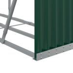 vidaXL Držiak na polená zelený 180x45x100 cm pozinkovaná oceľ – Obrázok 7