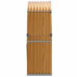 vidaXL Držiak na polená drevený vzhľad 120x45x140 cm pozinkovaná oceľ – Obrázok 5