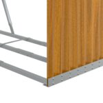 vidaXL Držiak na polená drevený vzhľad 120x45x140 cm pozinkovaná oceľ – Obrázok 7
