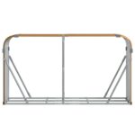 vidaXL Držiak na polená drevený vzhľad 180x45x100 cm pozinkovaná oceľ – Obrázok 4