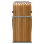 vidaXL Držiak na polená drevený vzhľad 180x45x100 cm pozinkovaná oceľ – Obrázok 5