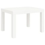 vidaXL Záhradný stolík biely 59x47x40 cm PP – Obrázok 2
