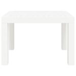 vidaXL Záhradný stolík biely 59x47x40 cm PP – Obrázok 3