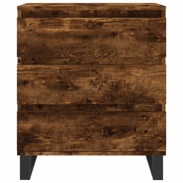 vidaXL Komoda dymový dub 60x35x70 cm spracované drevo – Obrázok 5