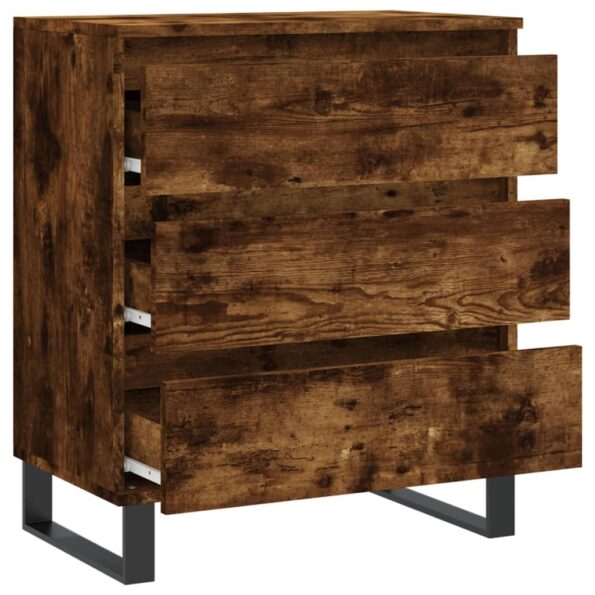 vidaXL Komoda dymový dub 60x35x70 cm spracované drevo – Obrázok 6