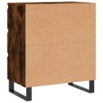 vidaXL Komoda dymový dub 60x35x70 cm spracované drevo – Obrázok 8