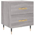 vidaXL Nočný stolík sivý sonoma 40x35x47,5 cm kompozitné drevo – Obrázok 2