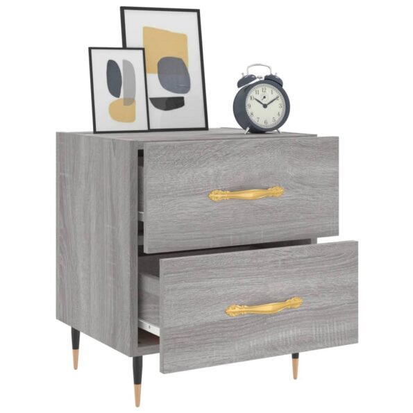 vidaXL Nočný stolík sivý sonoma 40x35x47,5 cm kompozitné drevo – Obrázok 4